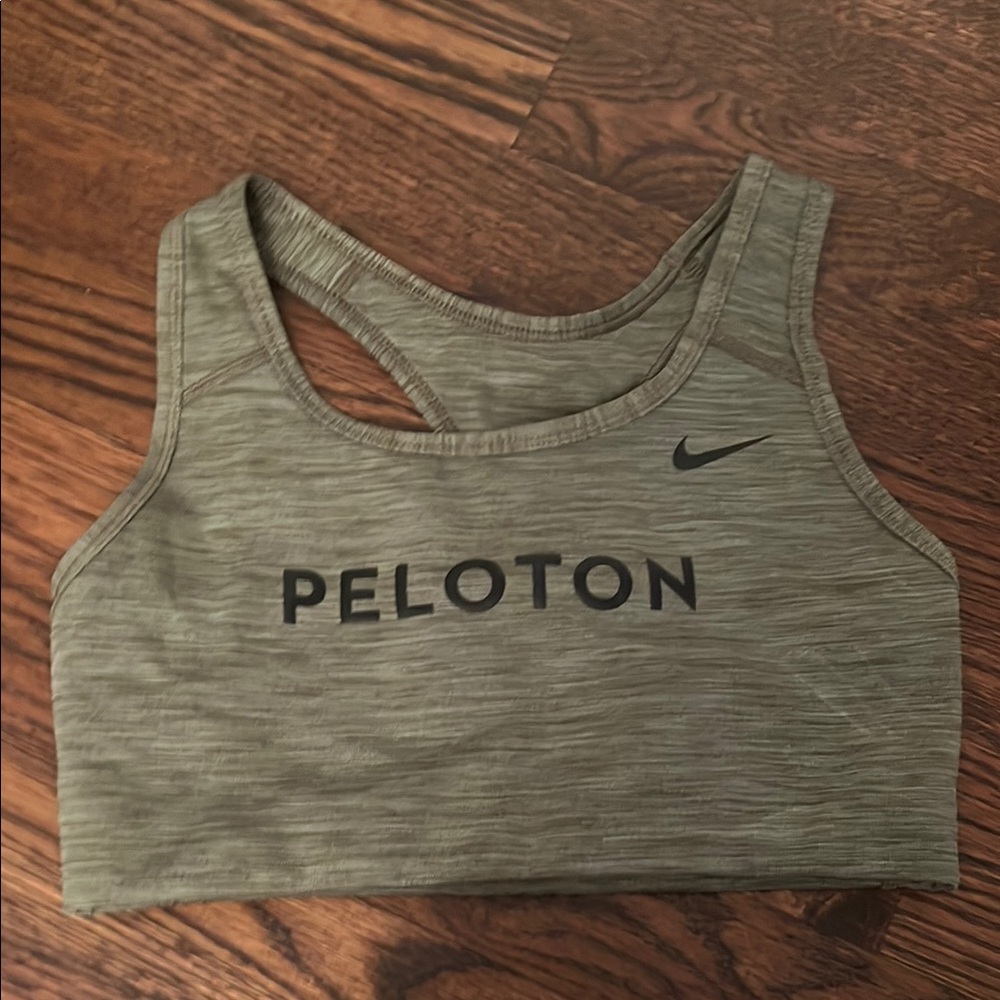 Nike Peloton Olive Sports Bra
